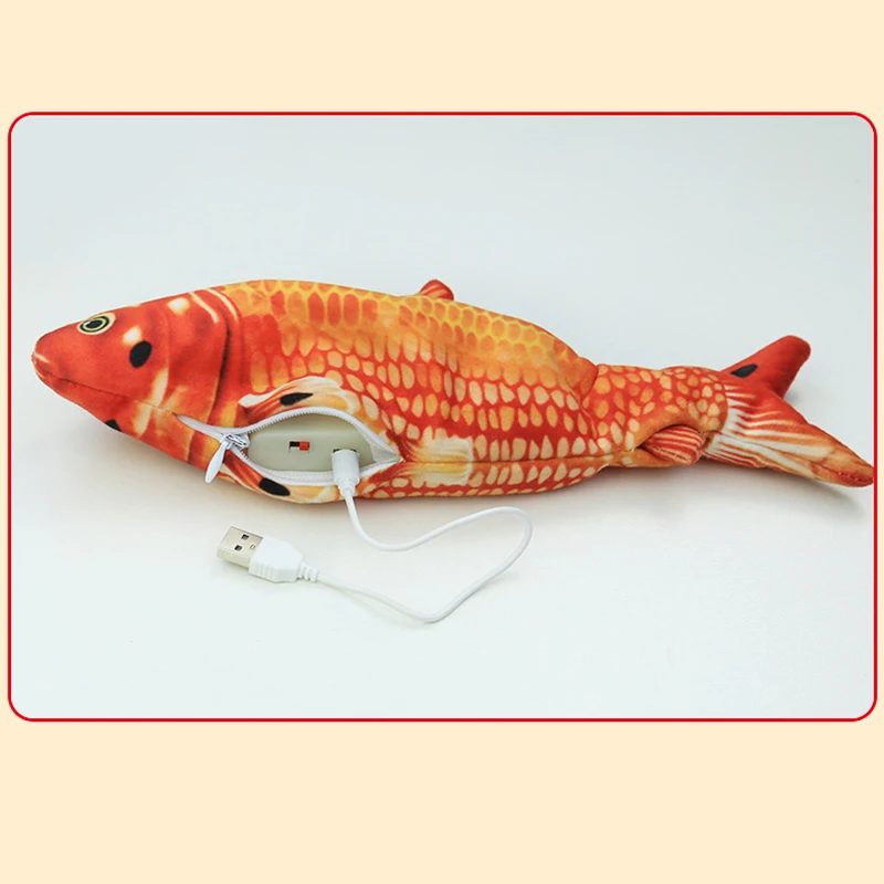 Cat Wagging Catnip Toy Pet Cat Toy USB Charging Simulation Red Carp Electronic Pet Cat Toy Dancing Moving Floppy Fish
Cat Wagging Catnip Toy Pet Cat Toy USB Charging Simulation Red Carp Electronic Pet Cat Toy Dancing Moving Floppy Fish