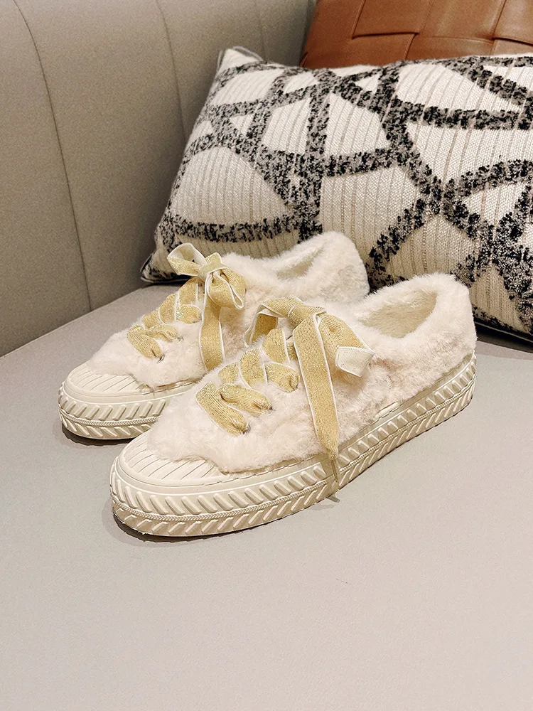 Creepers Lace up sneakers woman fur flats winter cotton shoes for women furry fleeces moccasins elevated slingback plush loafers
Creepers Lace up sneakers woman fur flats winter cotton shoes for women furry fleeces moccasins elevated slingback plush loafers