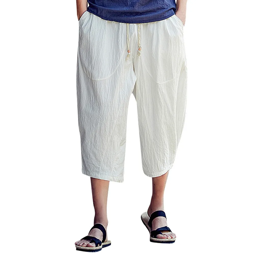 Fashion Men's Mid Pants Trousers Summer Casual Slim Sports Pants Calf-Length Linen Trousers Baggy Harem Pants m807
Fashion Men's Mid Pants Trousers Summer Casual Slim Sports Pants Calf-Length Linen Trousers Baggy Harem Pants m807