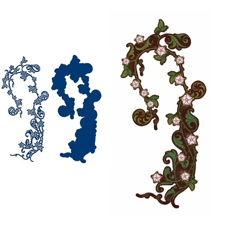 2021 New Arrivals Trailing Vine Metal Cutting Dies and Stamps For DIY Craft Making Decoration Greeting Stencil Paper Card Big
2021 New Arrivals Trailing Vine Metal Cutting Dies and Stamps For DIY Craft Making Decoration Greeting Stencil Paper Card Big