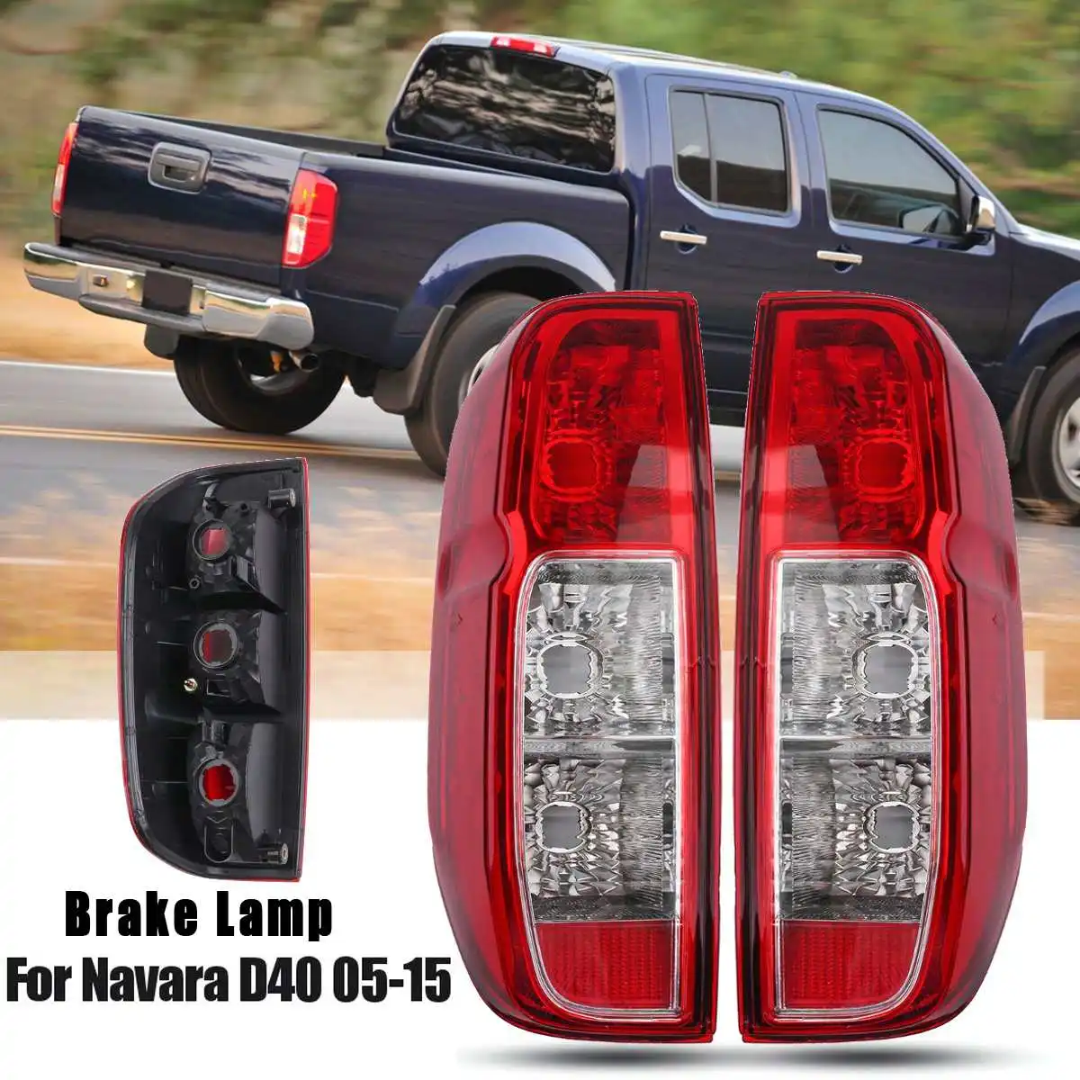 Pair Left&Right Tail Light Brake Lamp For Nissan Navara D40 2005-2015 #26550-EB38A Tail Light Assembly 13x38CM Smoked Shell
Pair Left&Right Tail Light Brake Lamp For Nissan Navara D40 2005-2015 #26550-EB38A Tail Light Assembly 13x38CM Smoked Shell
