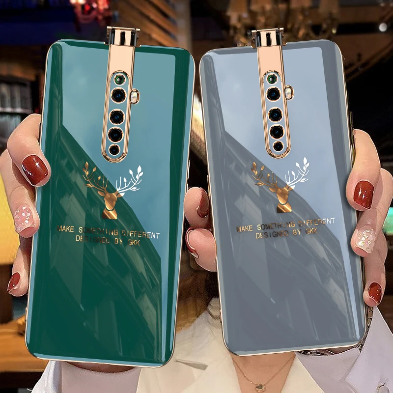 Роскошный мягкий чехол с покрытием для OPPO Reno 2 2Z 10X Zoom Realme X2 Pro противоударный