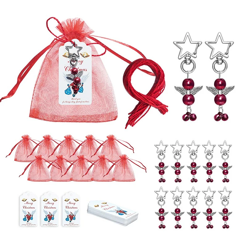 Creative Bells Angel Star Buckle Christmas Decoration Gift Candy Presents Bag Set with Tags Xmas Tree Decorative Pendants
Creative Bells Angel Star Buckle Christmas Decoration Gift Candy Presents Bag Set with Tags Xmas Tree Decorative Pendants