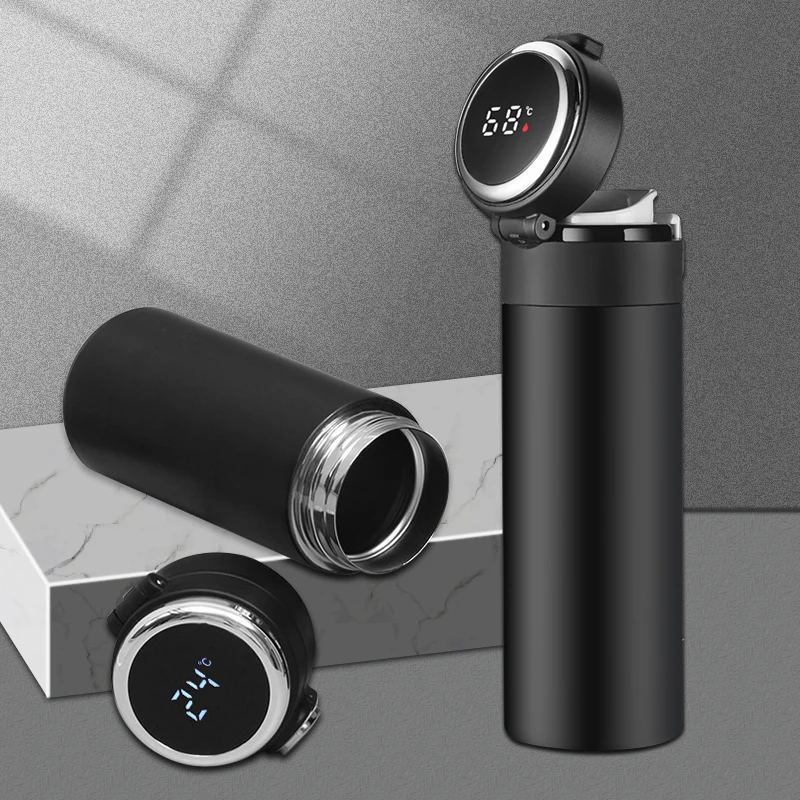 420ml Smart Thermos Temperature Display Bounce Vacuum Flask Thermal Mug Coffee Tea Thermo Bottle Christmas Gift Water Bottle
420ml Smart Thermos Temperature Display Bounce Vacuum Flask Thermal Mug Coffee Tea Thermo Bottle Christmas Gift Water Bottle