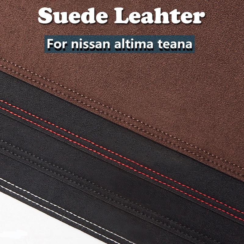 Фото Замшевый кожаный коврик для приборной панели чехлы ковер от солнца Nissan Altima Teana L34