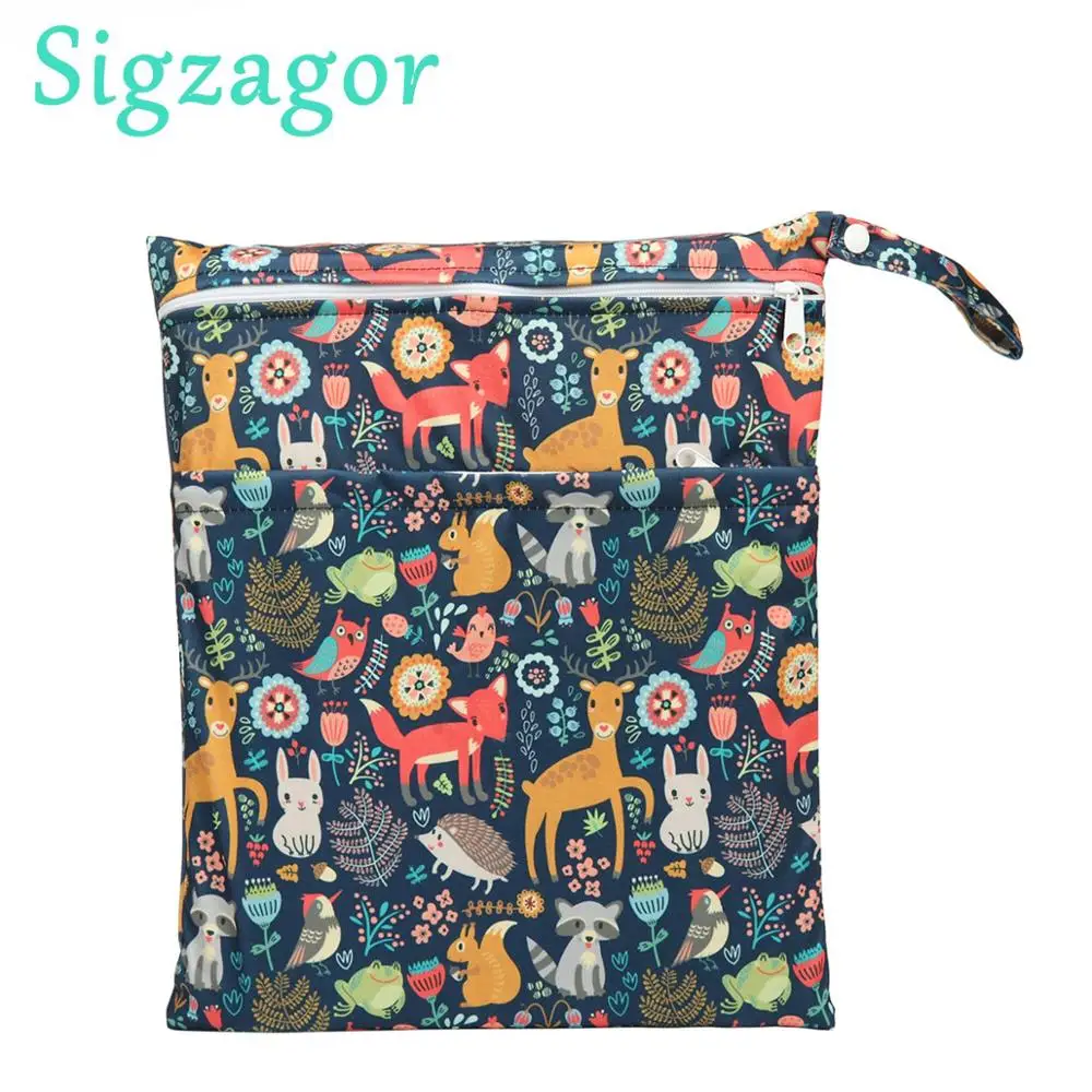 1 Влажная сухая сумка на молнии 36 х29 см 1000 вариантов|wet dry bag|nappy bagswet bag |