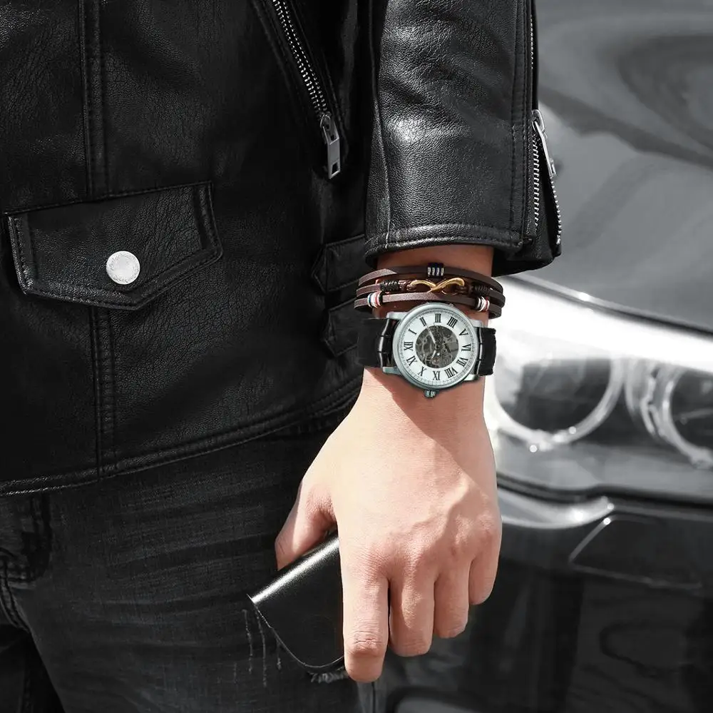 Watch Fashion Casual Mens Watches Top Brand Luxury 2021 Skeleton Mechanical Wrist Watch Classic Leather Band
Watch Fashion Casual Mens Watches Top Brand Luxury 2021 Skeleton Mechanical Wrist Watch Classic Leather Band
