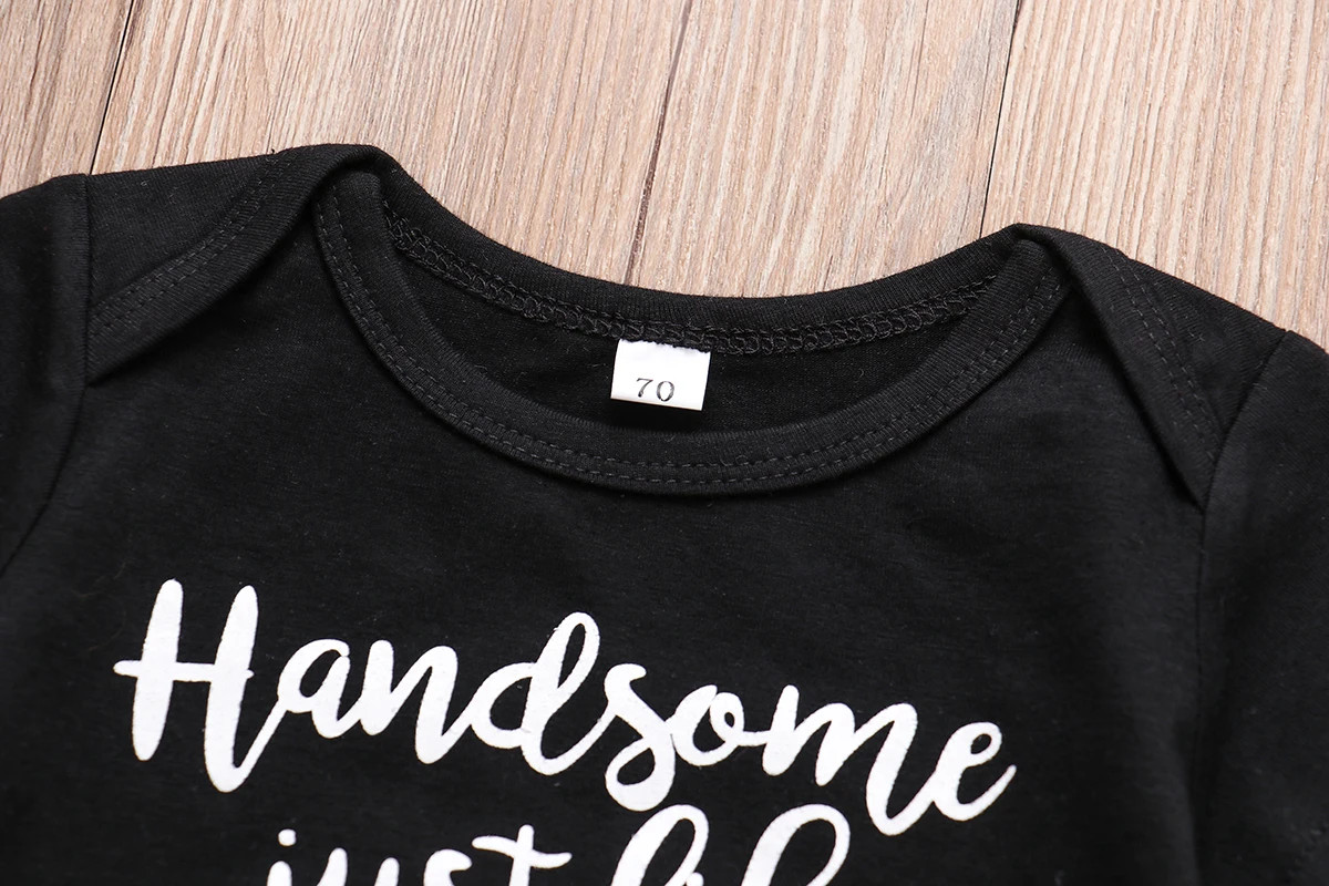 Newborn Infant Boy Girl Clothes Handsome Just Like Dad Printed 3PCS Baby Clothing Set 2020 Sping Autumn New born Baby boy outfit
Newborn Infant Boy Girl Clothes Handsome Just Like Dad Printed 3PCS Baby Clothing Set 2020 Sping Autumn New born Baby boy outfit