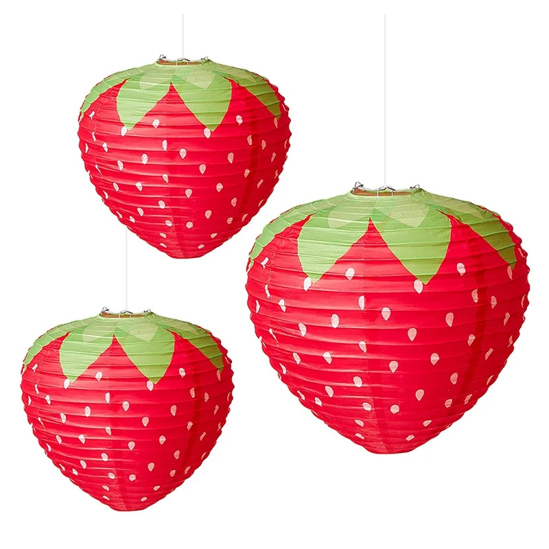 3D Strawberry Paper Lanterns Hanging Decoration Party Supplies Paper Berry Shaped Decorations For Wedding Garden
3D Strawberry Paper Lanterns Hanging Decoration Party Supplies Paper Berry Shaped Decorations For Wedding Garden