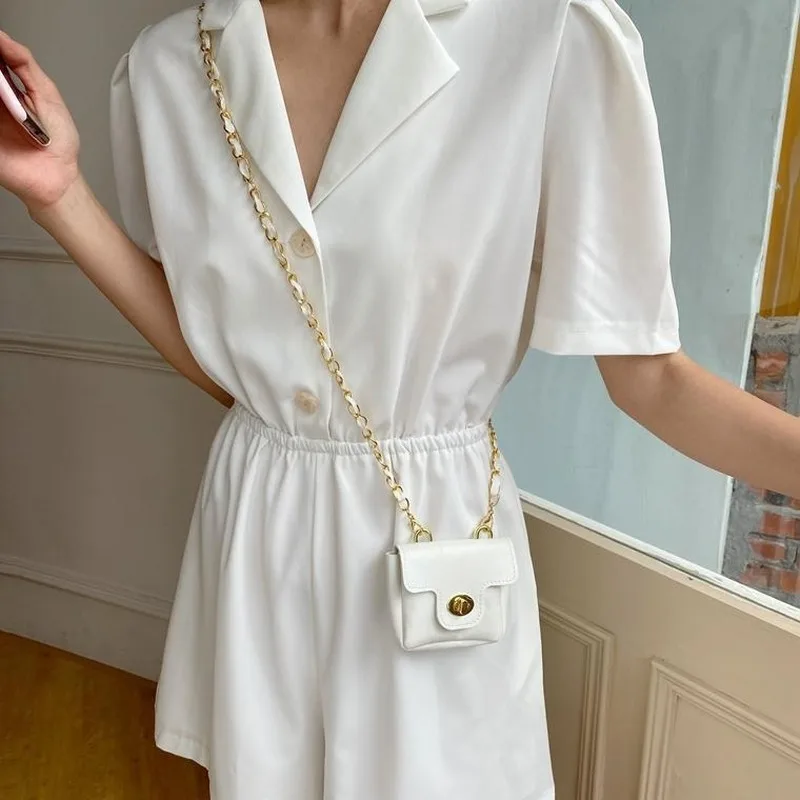Women Rompers Solid Loose V-neck Pleated High Quality Casual All-match Slim Waist Korean Style Female Fashion Ulzzang Chic Retro
Women Rompers Solid Loose V-neck Pleated High Quality Casual All-match Slim Waist Korean Style Female Fashion Ulzzang Chic Retro