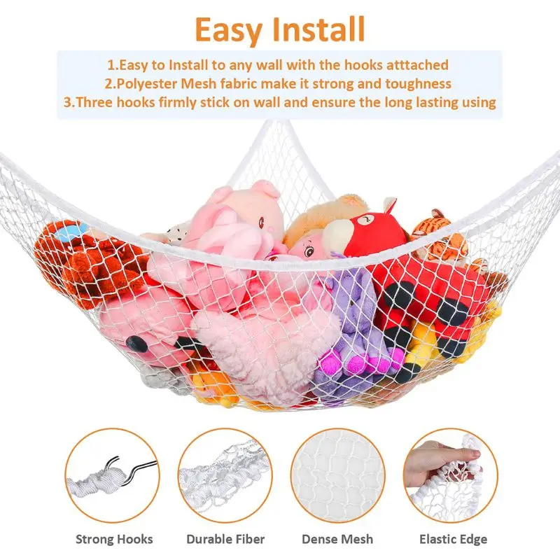 Mesh Net Toy Hammock Corner Stuffed Animals Toys Kids Baby Hanging Storage Organizer 2 Sizes LX0C
Mesh Net Toy Hammock Corner Stuffed Animals Toys Kids Baby Hanging Storage Organizer 2 Sizes LX0C