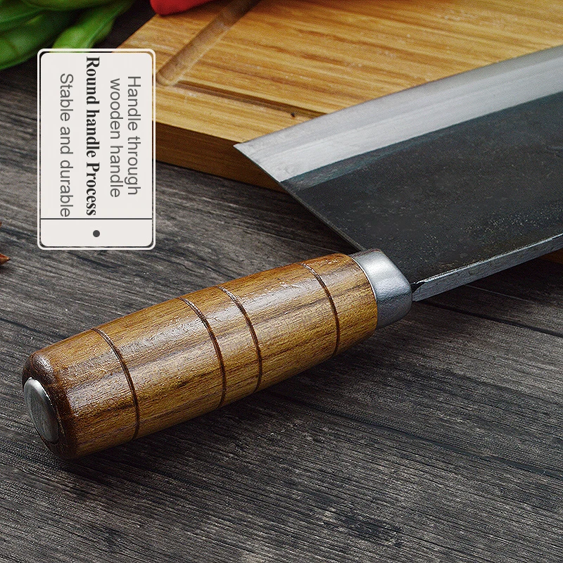 Knife High-Grade Handmade Forged Blade Chinese Chef's Knife Vegetable Cleaver Carbon Steel Kitchen Knife For Cooking 
Knife High-Grade Handmade Forged Blade Chinese Chef's Knife Vegetable Cleaver Carbon Steel Kitchen Knife For Cooking