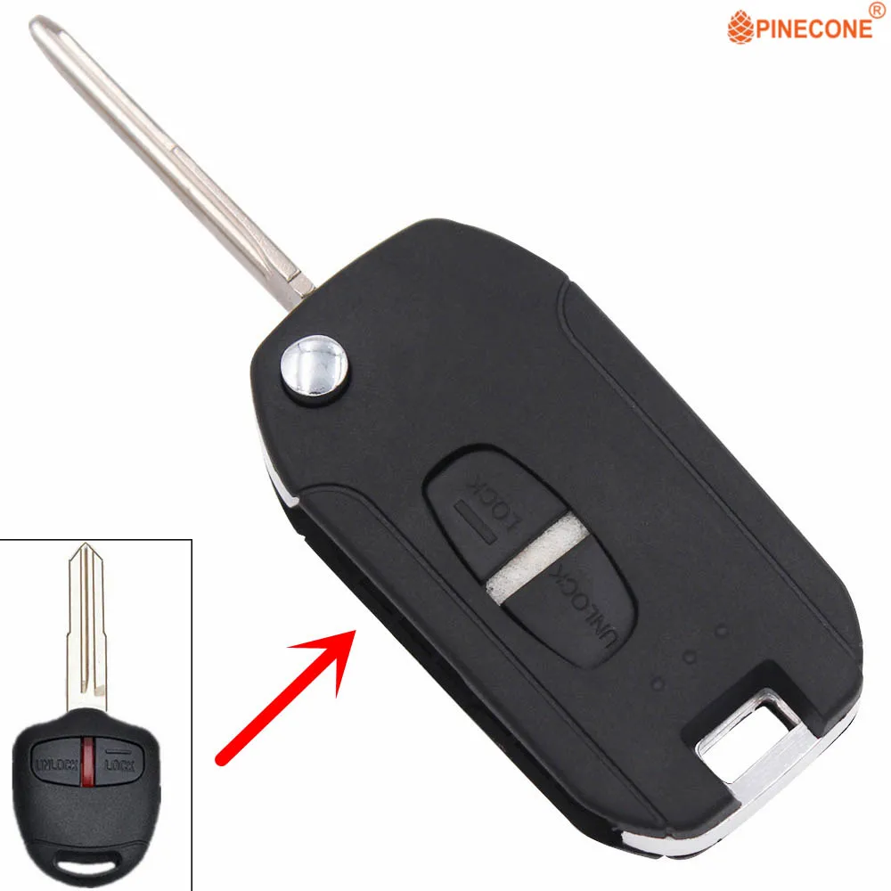 PINECONE for Mitsubishi Asx Outlander Grandis Pajero Sport 2 Button Key MIT11 Blade Modified Flip Folding Car Key Fob Shell Case
PINECONE for Mitsubishi Asx Outlander Grandis Pajero Sport 2 Button Key MIT11 Blade Modified Flip Folding Car Key Fob Shell Case