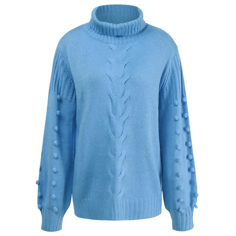 MIOFAR Autumn and Winter Women's Clothing Long Sleeve Loose Turtleneck Casual Sweater Women Fashion Knitted Sweater
MIOFAR Autumn and Winter Women's Clothing Long Sleeve Loose Turtleneck Casual Sweater Women Fashion Knitted Sweater