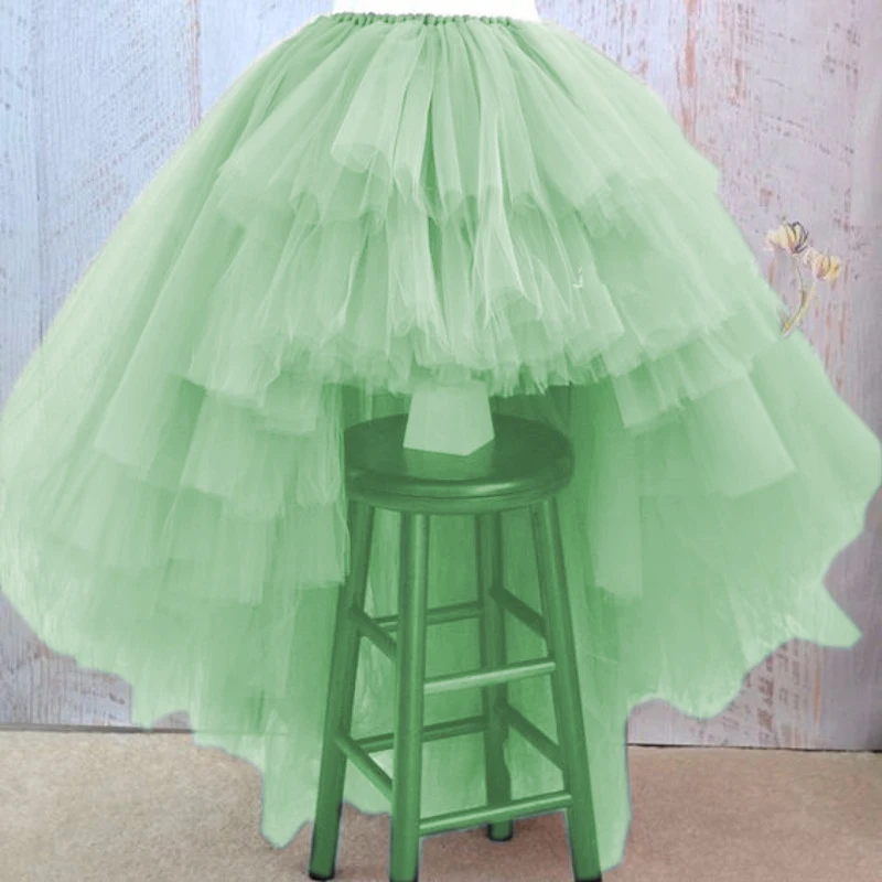 Asymmetrical High Low Tiered Puffy Tulle Skirts For Women Special Designed Floor Length Long Women Skirt Tutu 2017 Custom Made
Asymmetrical High Low Tiered Puffy Tulle Skirts For Women Special Designed Floor Length Long Women Skirt Tutu 2017 Custom Made