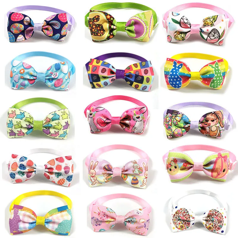 Dog bow tie Dog fashion Cat assessoires Easter pet bow tie cat, dog, egg and rabbit pattern pet bow tie
Dog bow tie Dog fashion Cat assessoires Easter pet bow tie cat, dog, egg and rabbit pattern pet bow tie