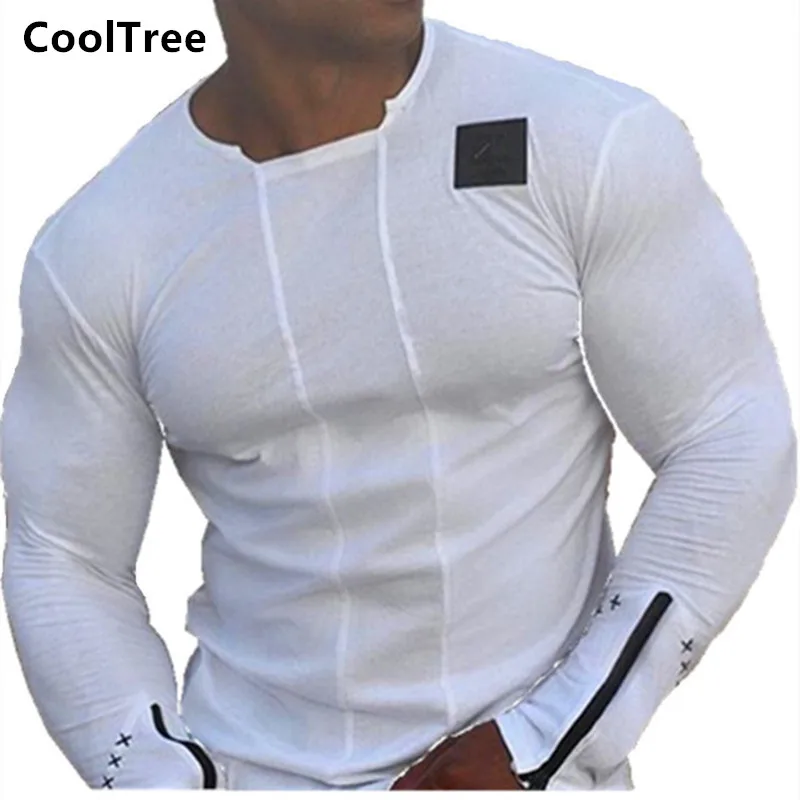 CoolTree Men Casual T-shirts Spring Autumn O-neck Quick dry Solid color T shirt Male Tight Muscle Bodybuilding Long sleeve Tees
CoolTree Men Casual T-shirts Spring Autumn O-neck Quick dry Solid color T shirt Male Tight Muscle Bodybuilding Long sleeve Tees