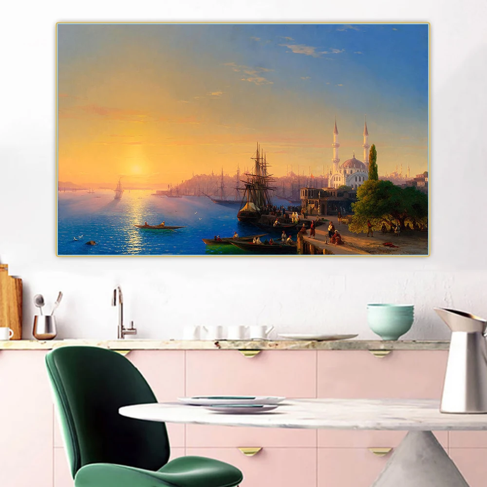 Holover Ivan Aivazovsky"View Of Constantinople And The Bosphorus" Canvas Oil Painting Romanticism Poster Aesthetic Home Decor
Holover Ivan Aivazovsky"View Of Constantinople And The Bosphorus" Canvas Oil Painting Romanticism Poster Aesthetic Home Decor