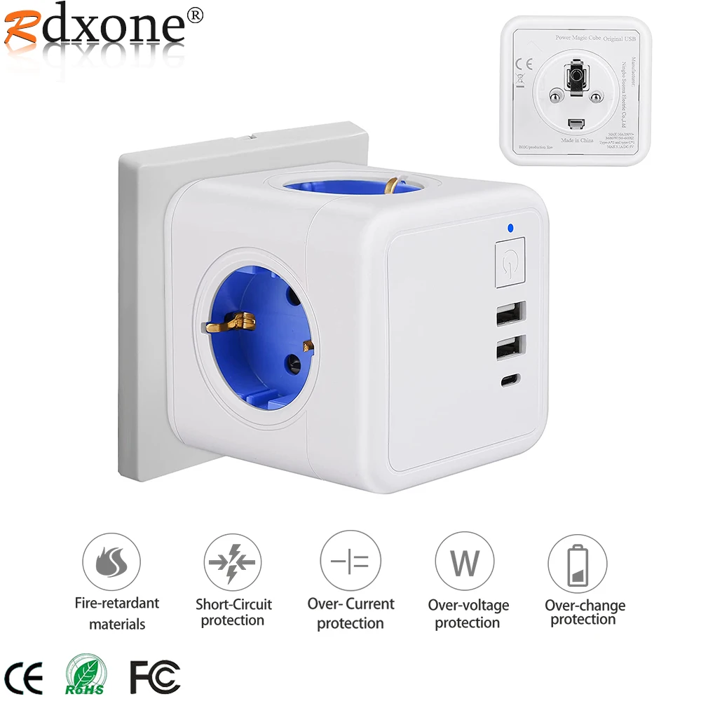 EU Wall Socket Power Strip with USB Electric with Switch Type C Socket USB Charger Adapter Plug Smart Outlet Extension Adapter
EU Wall Socket Power Strip with USB Electric with Switch Type C Socket USB Charger Adapter Plug Smart Outlet Extension Adapter