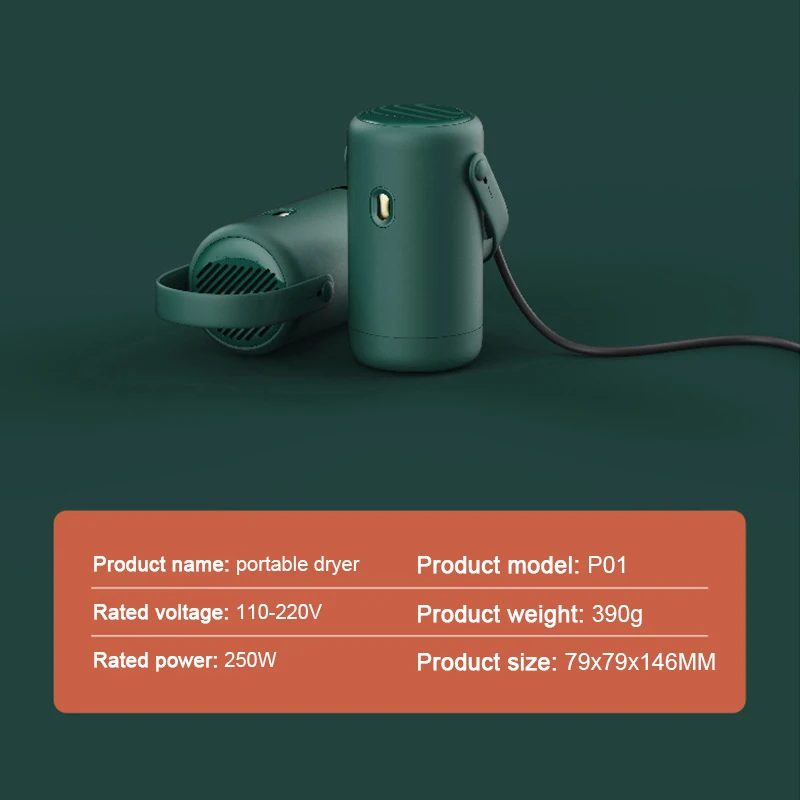 3 Color Mini Portable Travel Clothes Dryer Premium Intelligent Temperature Control 90C Smart Product Travel Home Accessories
3 Color Mini Portable Travel Clothes Dryer Premium Intelligent Temperature Control 90C Smart Product Travel Home Accessories