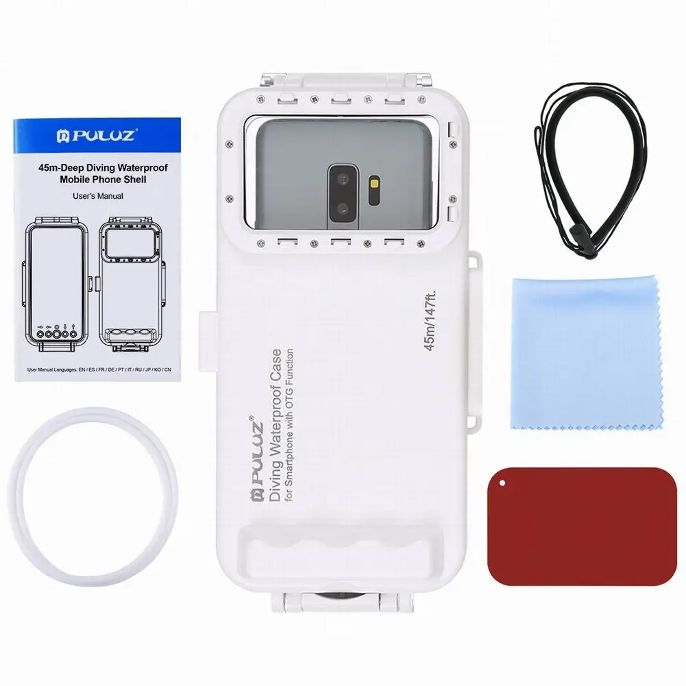Waterproof(45m) Diving Phone Case Photo Video Taking Underwater Cover Case for Galaxy, Huawei, Xiaomi, Phones with Type-C Port
Waterproof(45m) Diving Phone Case Photo Video Taking Underwater Cover Case for Galaxy, Huawei, Xiaomi, Phones with Type-C Port
