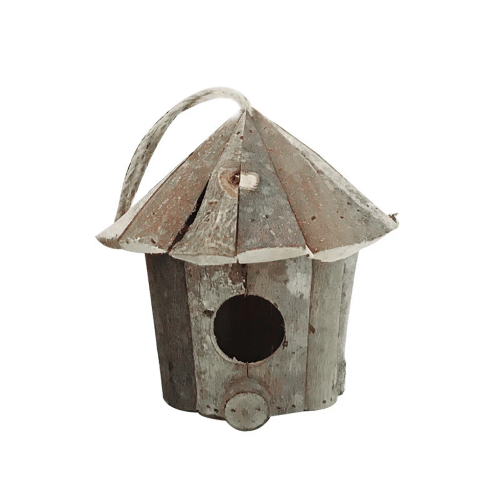 Wooden Bird House Bird Feeder Decorative Bird Nest with Hanging Rope for Garden Outdoor Decor Fence Birdhouse Home Decora
Wooden Bird House Bird Feeder Decorative Bird Nest with Hanging Rope for Garden Outdoor Decor Fence Birdhouse Home Decora