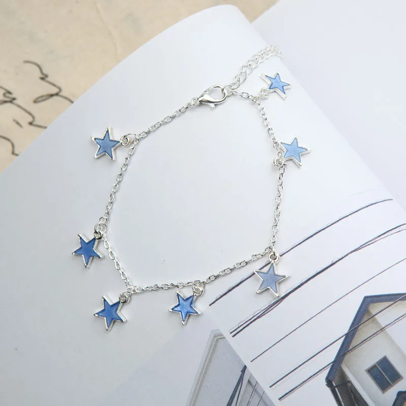 Beach Blue Pentagonal Star Tassel Ankle Chain Luminous Star Bracelet Heart Star Flower Ankle Bracelet Glow In The Dark Jewelry
Beach Blue Pentagonal Star Tassel Ankle Chain Luminous Star Bracelet Heart Star Flower Ankle Bracelet Glow In The Dark Jewelry
