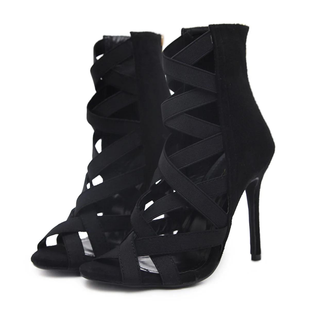 Early spring new star cut out fish mouth SANDALS cross high heel women's shoes
Early spring new star cut out fish mouth SANDALS cross high heel women's shoes