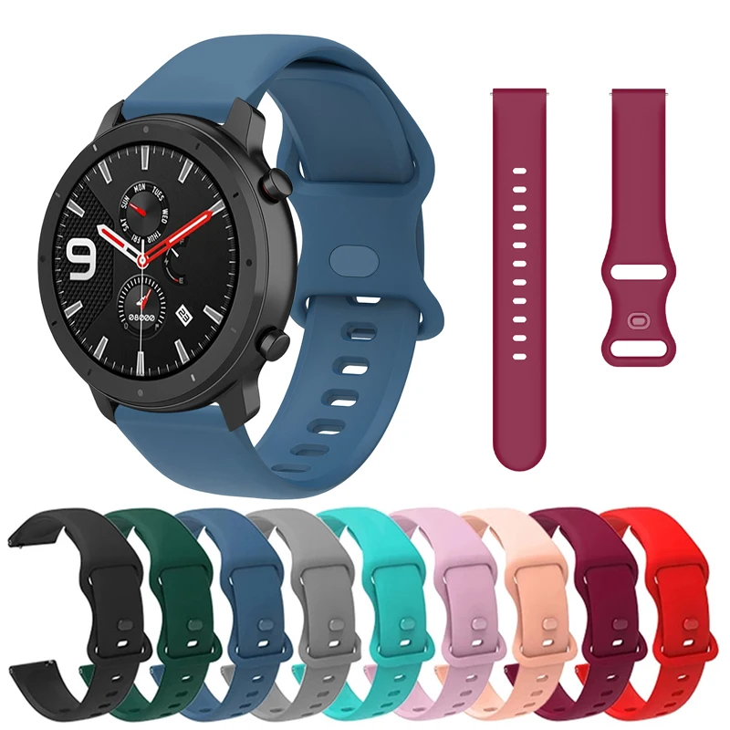 Силиконовый ремешок для смарт-часов Huami Amazfit GTR 42 мм 47 | Наручные часы