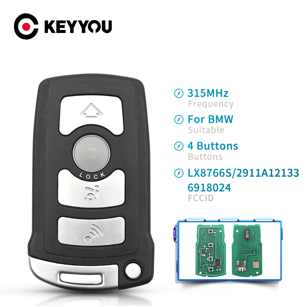 KEYYOU дистанционный Автомобильный ключ для BMW 7 серии E65 E66 E67 E68 745i 750i ID46 чип ID7944 315 МГц система CAS1 HU92 4 кнопки
KEYYOU дистанционный Автомобильный ключ для BMW 7 серии E65 E66 E67 E68 745i 750i ID46 чип ID7944 315 МГц система CAS1 HU92 4 кнопки