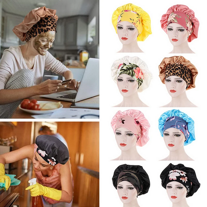 New Soft Satin Bonnet With Wide Stretch Yoga Headband Long Hair Care Yoga Headband Hat Silk Head Wrap Shower Hat Night Sleep Cap
New Soft Satin Bonnet With Wide Stretch Yoga Headband Long Hair Care Yoga Headband Hat Silk Head Wrap Shower Hat Night Sleep Cap