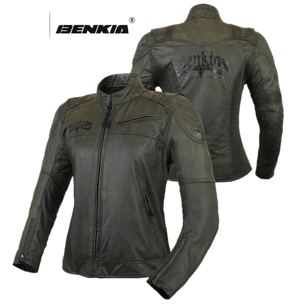 BENKIA Женская мотоциклетная куртка в стиле ретро, мотоциклетная куртка Chaqueta, мотоциклетная Защитная Экипировка, демисезонная мотоциклетная ...
BENKIA Женская мотоциклетная куртка в стиле ретро, мотоциклетная куртка Chaqueta, мотоциклетная Защитная Экипировка, демисезонная мотоциклетная ...