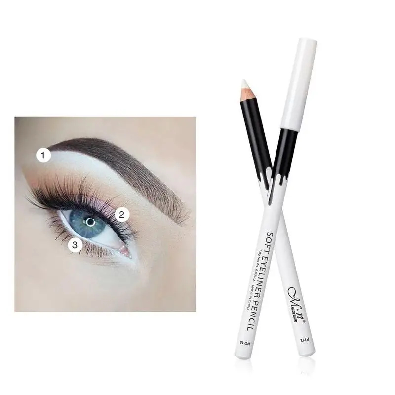 White Color Eyeliner Wooden Eyeliner Pencil Makeup Smooth Brighten Eyeliner Pen Waterproof Lasting White Eyes Liner Pen Cosmetic
White Color Eyeliner Wooden Eyeliner Pencil Makeup Smooth Brighten Eyeliner Pen Waterproof Lasting White Eyes Liner Pen Cosmetic