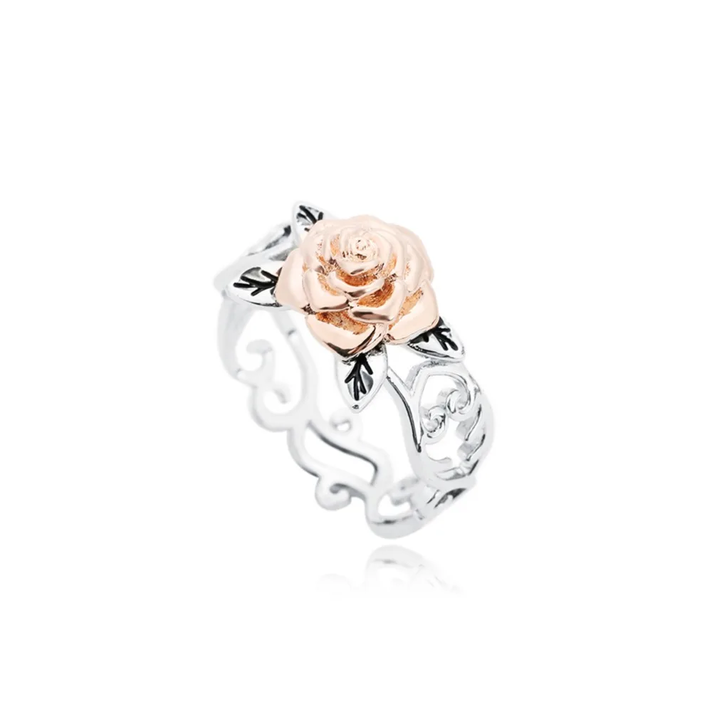 Delicate Alloy Leaf Rose Flower Ring for Women Ladies Girls Rose Gold Color and Silver Plated Finger Bague Ring
Delicate Alloy Leaf Rose Flower Ring for Women Ladies Girls Rose Gold Color and Silver Plated Finger Bague Ring