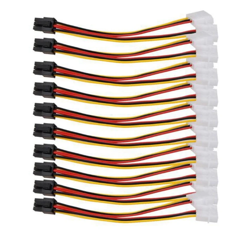 AU42 -10PCS Molex 4 Pin to PCI-E PCI Express 6 Pin Power Converter Adapter Cable Connector Power Supply Cable
AU42 -10PCS Molex 4 Pin to PCI-E PCI Express 6 Pin Power Converter Adapter Cable Connector Power Supply Cable