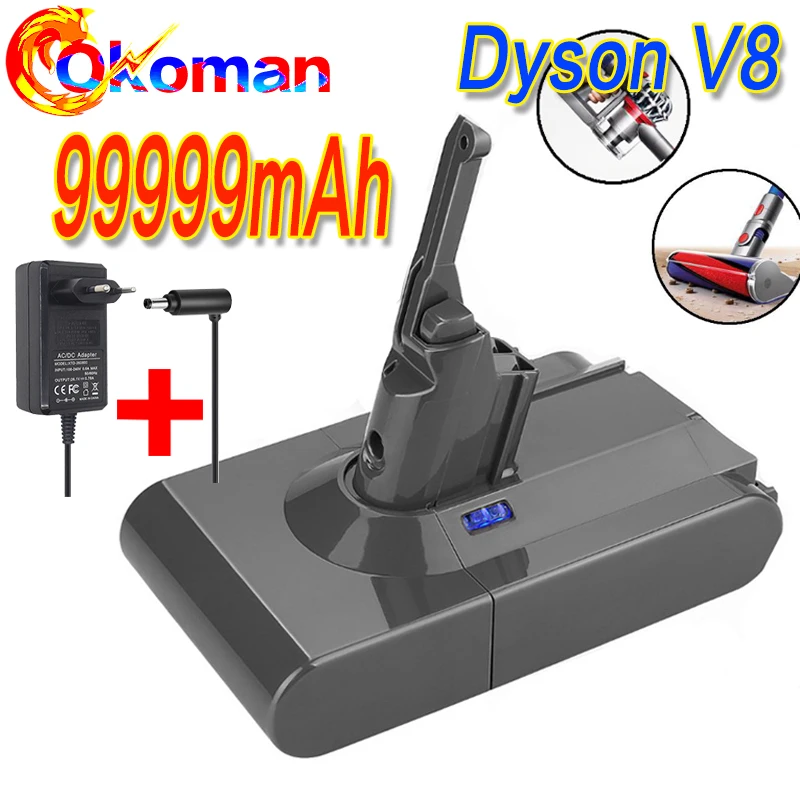 99999mAh 21 6 V батарея для Dyson V8 абсолютного/пушистого/животного/литий ионного