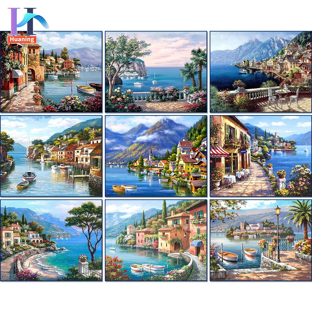 Seaside Town DIY Painting By Numbers With Frame Picture Colouring Zero Basis HandPainted Oil Painting Unique Gift Home Decor
Seaside Town DIY Painting By Numbers With Frame Picture Colouring Zero Basis HandPainted Oil Painting Unique Gift Home Decor