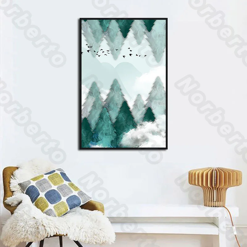 Chinese Traditional Abstract Canvas Painting Wall Poster Watercolor Picture Mountain Forest Deer Geeses Moon for Home Decoration
Chinese Traditional Abstract Canvas Painting Wall Poster Watercolor Picture Mountain Forest Deer Geeses Moon for Home Decoration