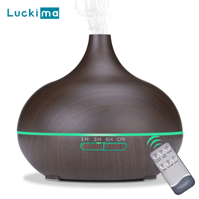 550ml Aromatherapy Essential Oil Diffuser Wood Grain Remote Control Ultrasonic Air Humidifier Cool Mister with 7 Color LED Light
550ml Aromatherapy Essential Oil Diffuser Wood Grain Remote Control Ultrasonic Air Humidifier Cool Mister with 7 Color LED Light