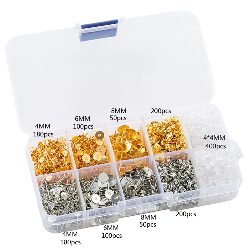 Golden and Silver Earring Posts and BacksJewelry Making kit Butterfly Earring Backs Bullet Earring Backs Rubber
Golden and Silver Earring Posts and BacksJewelry Making kit Butterfly Earring Backs Bullet Earring Backs Rubber