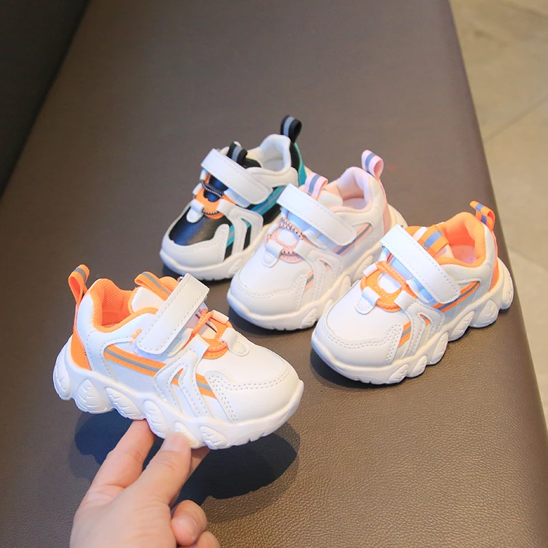 Baby Boys & Girls Soft Leather Sneakers Anti-slippery Light Weight 1-8 Years Old Kids Casual Sport Shoes Velcro T21N08LS-69
Baby Boys & Girls Soft Leather Sneakers Anti-slippery Light Weight 1-8 Years Old Kids Casual Sport Shoes Velcro T21N08LS-69