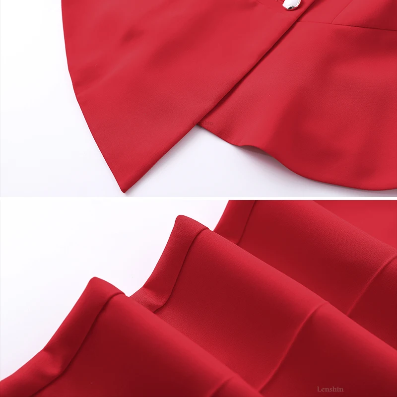 2 Piece Set Women Pant Suits Office Lady Work Wear Formal Female Asymmetrical Double Breasted Blazer with Ankle-Length Pant
2 Piece Set Women Pant Suits Office Lady Work Wear Formal Female Asymmetrical Double Breasted Blazer with Ankle-Length Pant