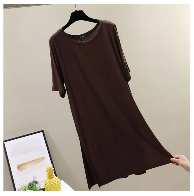 Womens T Shirt Dress Women Summer Elegant Vintage Casual Home Comfortable Black Midi Dresses O-Neck Plus Size 2021 New 
Womens T Shirt Dress Women Summer Elegant Vintage Casual Home Comfortable Black Midi Dresses O-Neck Plus Size 2021 New