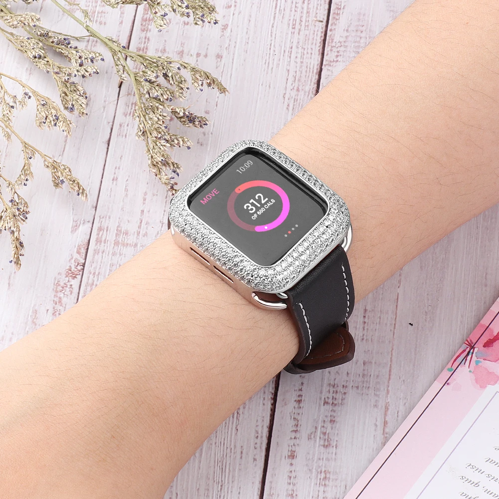 Full Diamond Luxury Watch Case for Apple Watch 6 SE 42mm 38mm Rhinestone Protective Cover for iWatch Series 5 4 3 2 40mm 44mm
Full Diamond Luxury Watch Case for Apple Watch 6 SE 42mm 38mm Rhinestone Protective Cover for iWatch Series 5 4 3 2 40mm 44mm