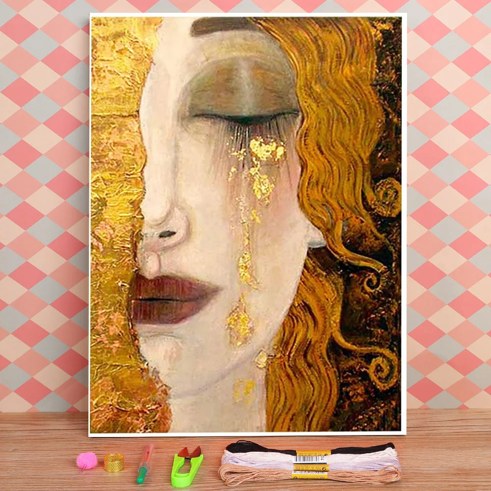 Набор для вышивки крестиком Klimt 11CT, набор для рукоделия, DMC нитки, ручная работа, подаропосылка
Набор для вышивки крестиком Klimt 11CT, набор для рукоделия, DMC нитки, ручная работа, подаропосылка