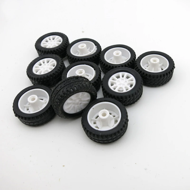 10 шт./лот RC модель автомобиля 20 мм * 8 1 9 мини колеса полые шины для DIY игрушки