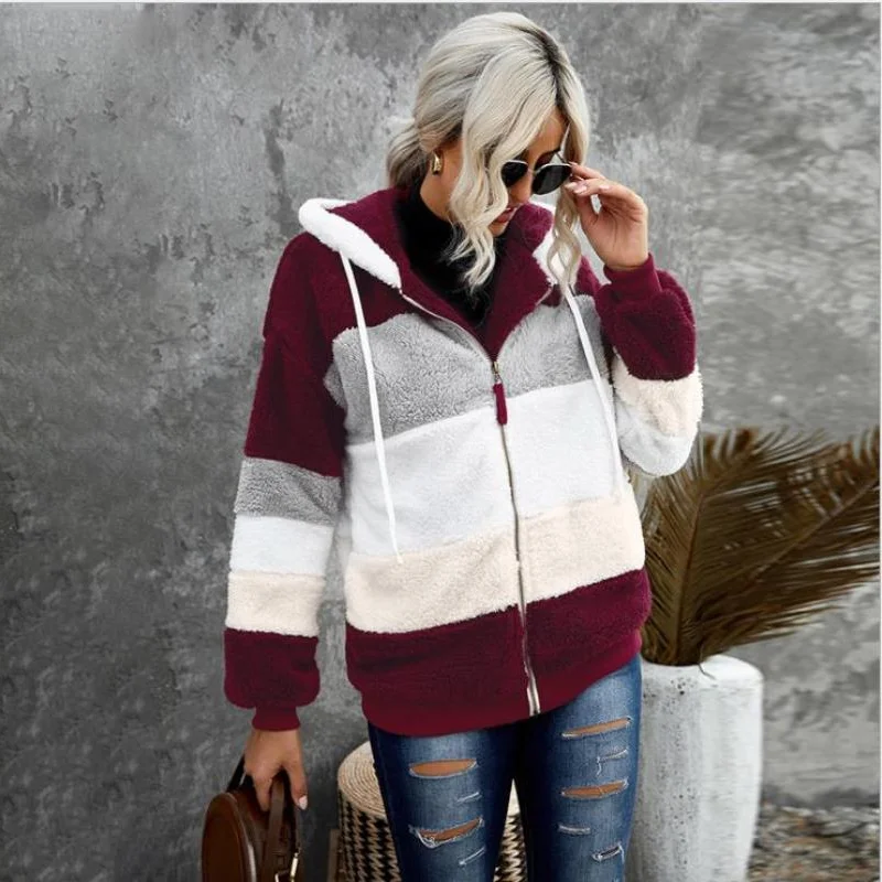 European and American Plush Coat Winter Long Sleeve Warm Hooded Women's Thickened Double-sided Plush Coat
European and American Plush Coat Winter Long Sleeve Warm Hooded Women's Thickened Double-sided Plush Coat
