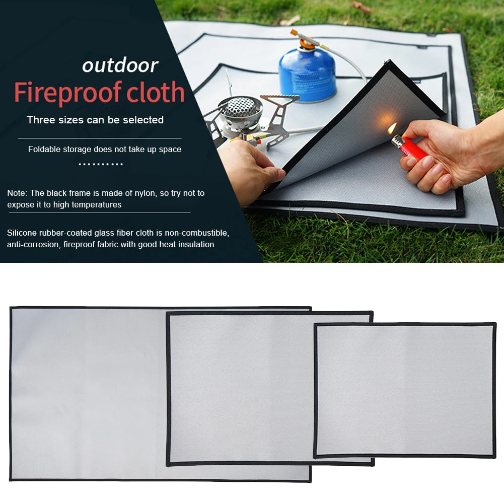 S/M/L Camping Fireproof Grill Mat Cloth Flame Retardant Ember Mat Blanket Heat Insulation Pad for Outdoors Picnic Barbecue
S/M/L Camping Fireproof Grill Mat Cloth Flame Retardant Ember Mat Blanket Heat Insulation Pad for Outdoors Picnic Barbecue