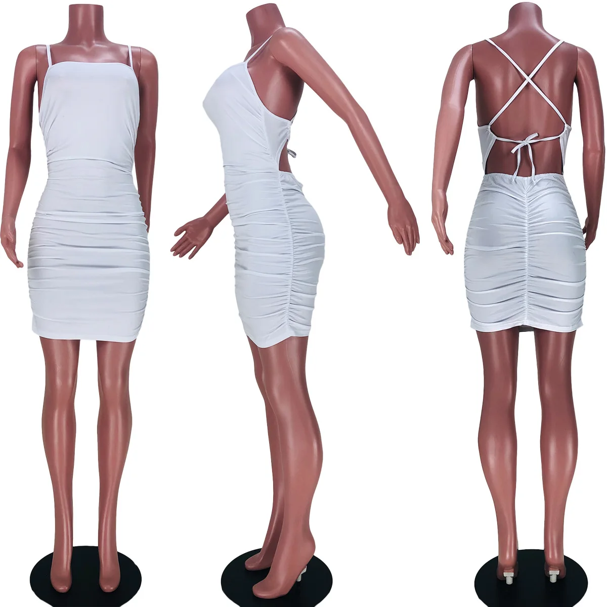 Donsignet Women Dress New Summer Hollow Out Pleated Dress Fashion Sexy Backless Dress Spaghetti Strap Bodycon Dress Vestido 
Donsignet Women Dress New Summer Hollow Out Pleated Dress Fashion Sexy Backless Dress Spaghetti Strap Bodycon Dress Vestido