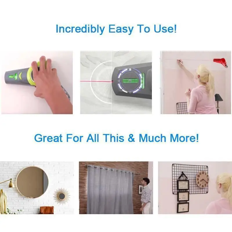 Drill Guide Collector 2 In 1 Laser Leve Horizontal Line Laser Locator With Measuring Range Vertical Measure Tape Measuring Tools
Drill Guide Collector 2 In 1 Laser Leve Horizontal Line Laser Locator With Measuring Range Vertical Measure Tape Measuring Tools